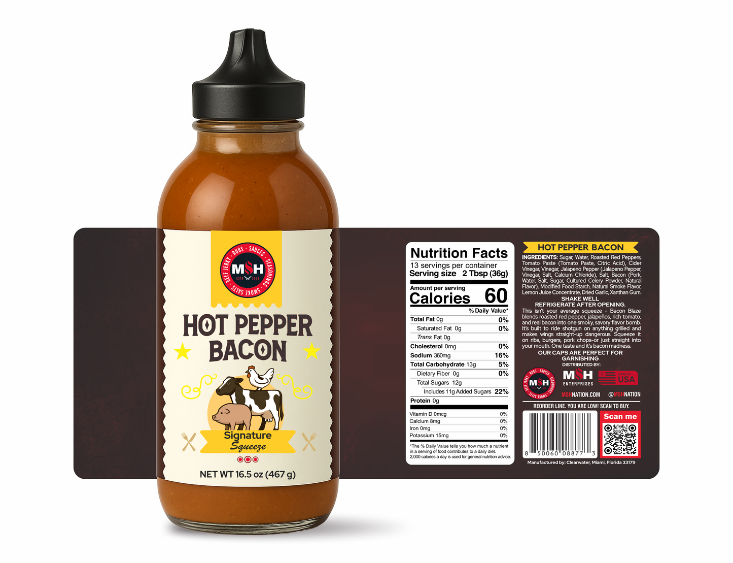 Hot Pepper Bacon Signature Squeeze