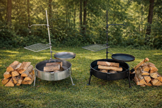 35 Fire Pit & BBQ – Stainless Steel