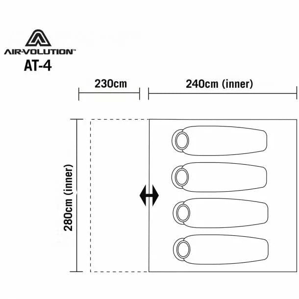 Air-Volution AT-4 Ground Tent