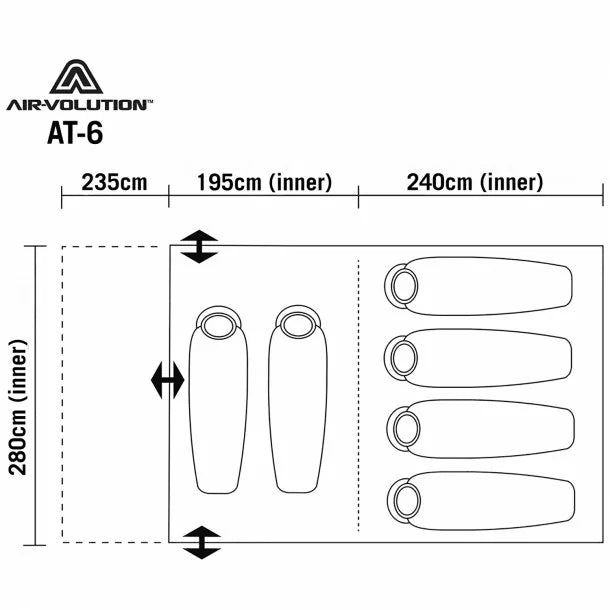 Air-Volution AT-6 Ground Tent