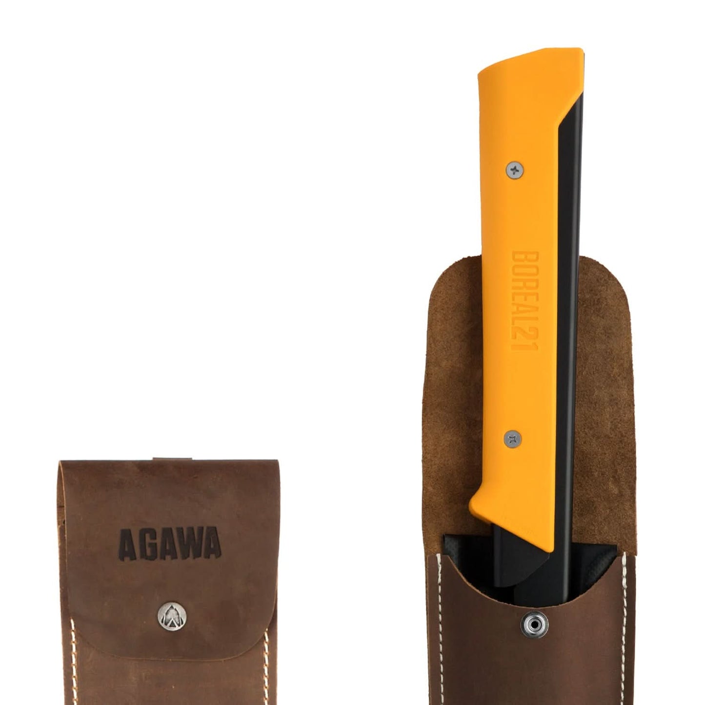 Agawa Sheath in Crazy Horse Leather