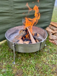 50 Fire Pit & BBQ – Stainless Steel