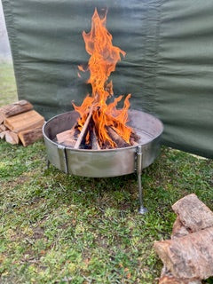50 Fire Pit & BBQ – Stainless Steel