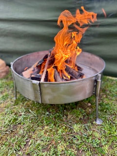 50 Fire Pit & BBQ – Stainless Steel