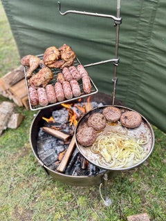 50 Fire Pit & BBQ – Stainless Steel