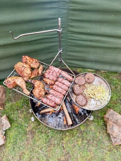 50 Fire Pit & BBQ – Stainless Steel