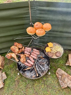 50 Fire Pit & BBQ – Stainless Steel