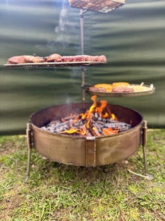 50 Fire Pit & BBQ – Stainless Steel