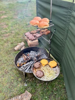 50 Fire Pit & BBQ – Stainless Steel