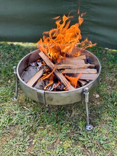35 Fire Pit & BBQ – Stainless Steel