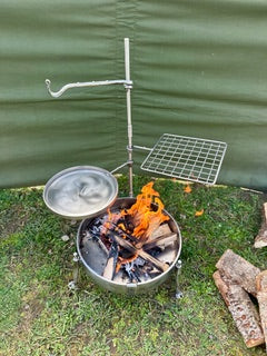 35 Fire Pit & BBQ – Stainless Steel