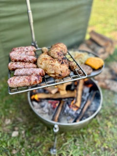 35 Fire Pit & BBQ – Stainless Steel
