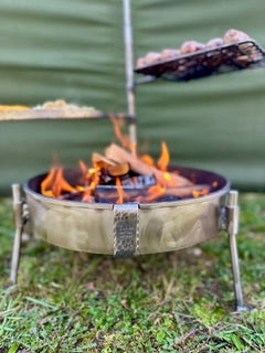 35 Fire Pit & BBQ – Stainless Steel