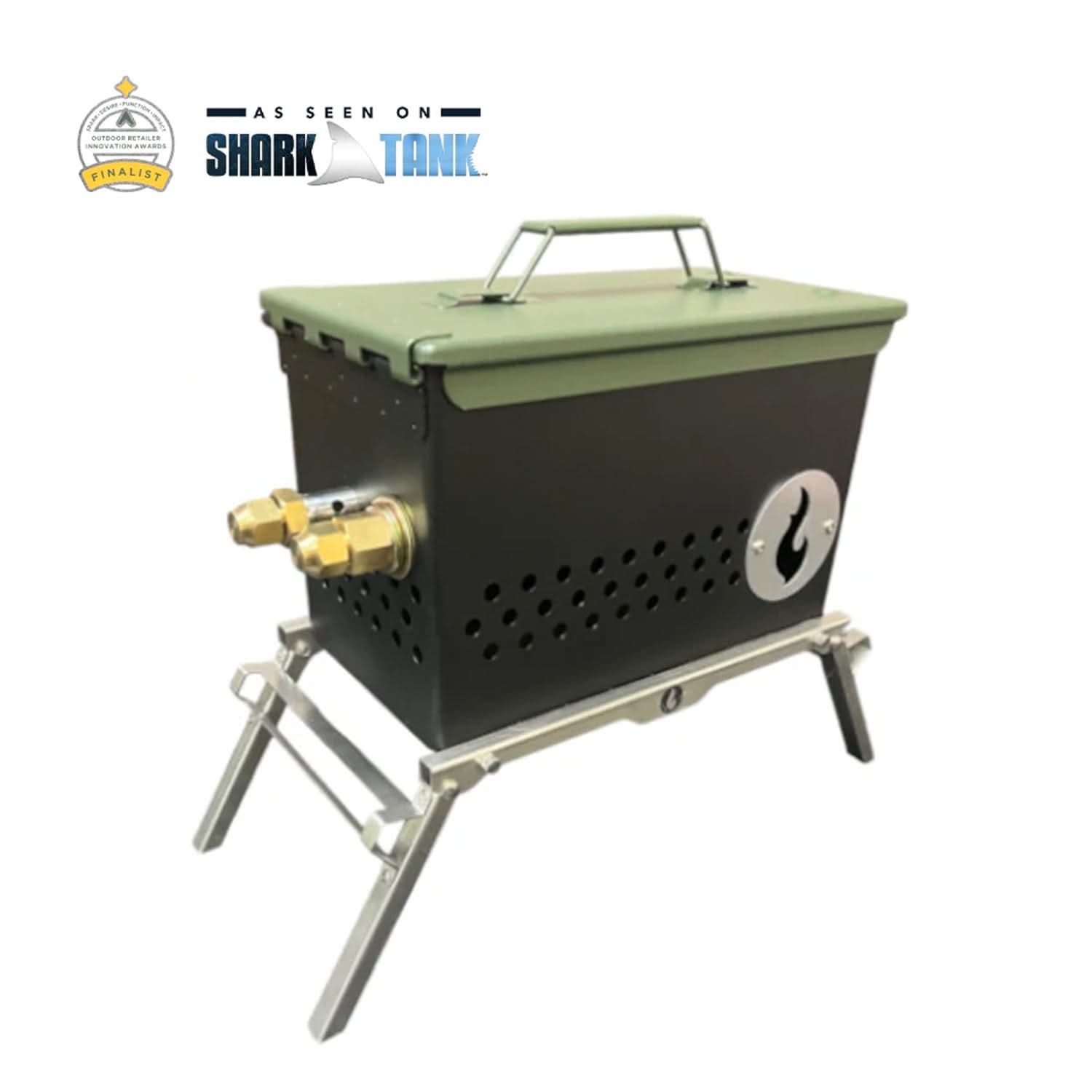 The Original LavaBox Combo, all-in-one campfire and cooking kit for outdoor settings.