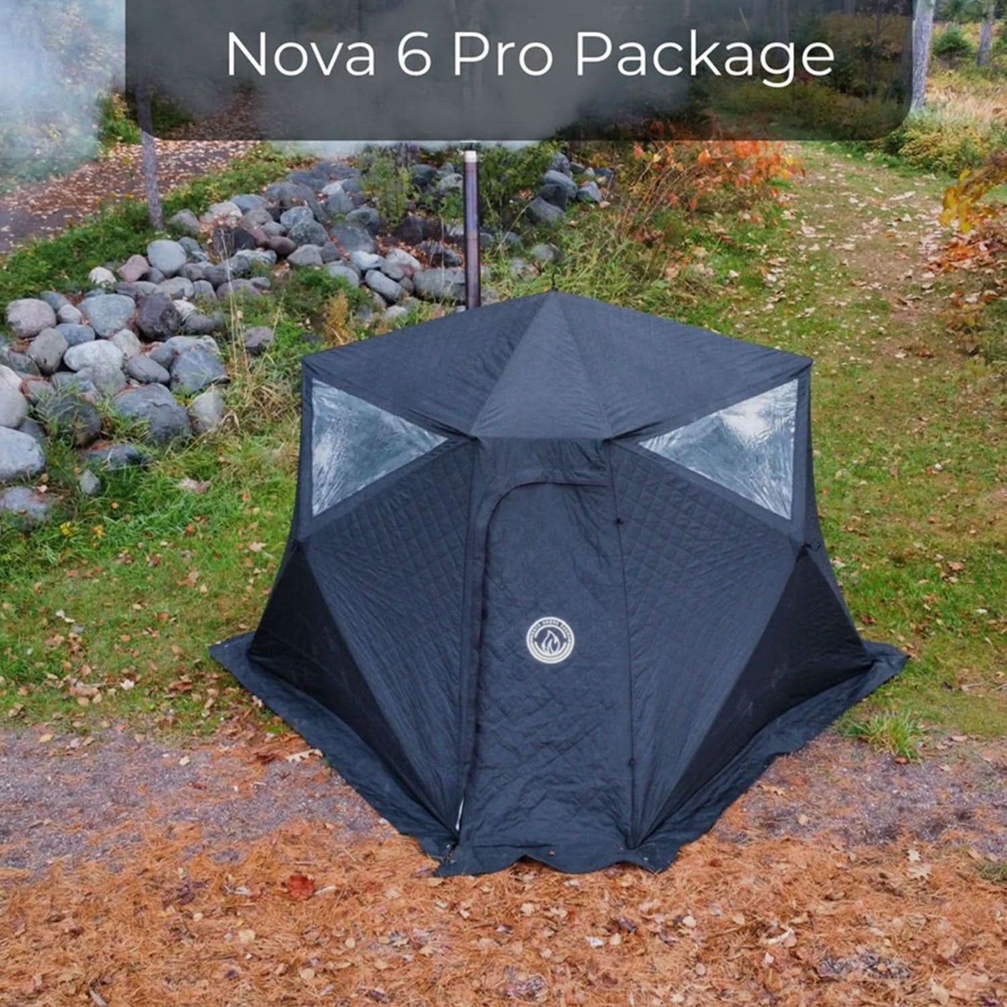 North Shore Sauna Portable Sauna Tent - Nova 6 Tent - 6 Person - Pro Package