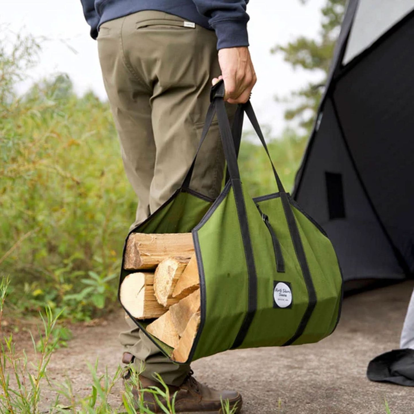 North Shore Sauna Firewood Carrying Bag