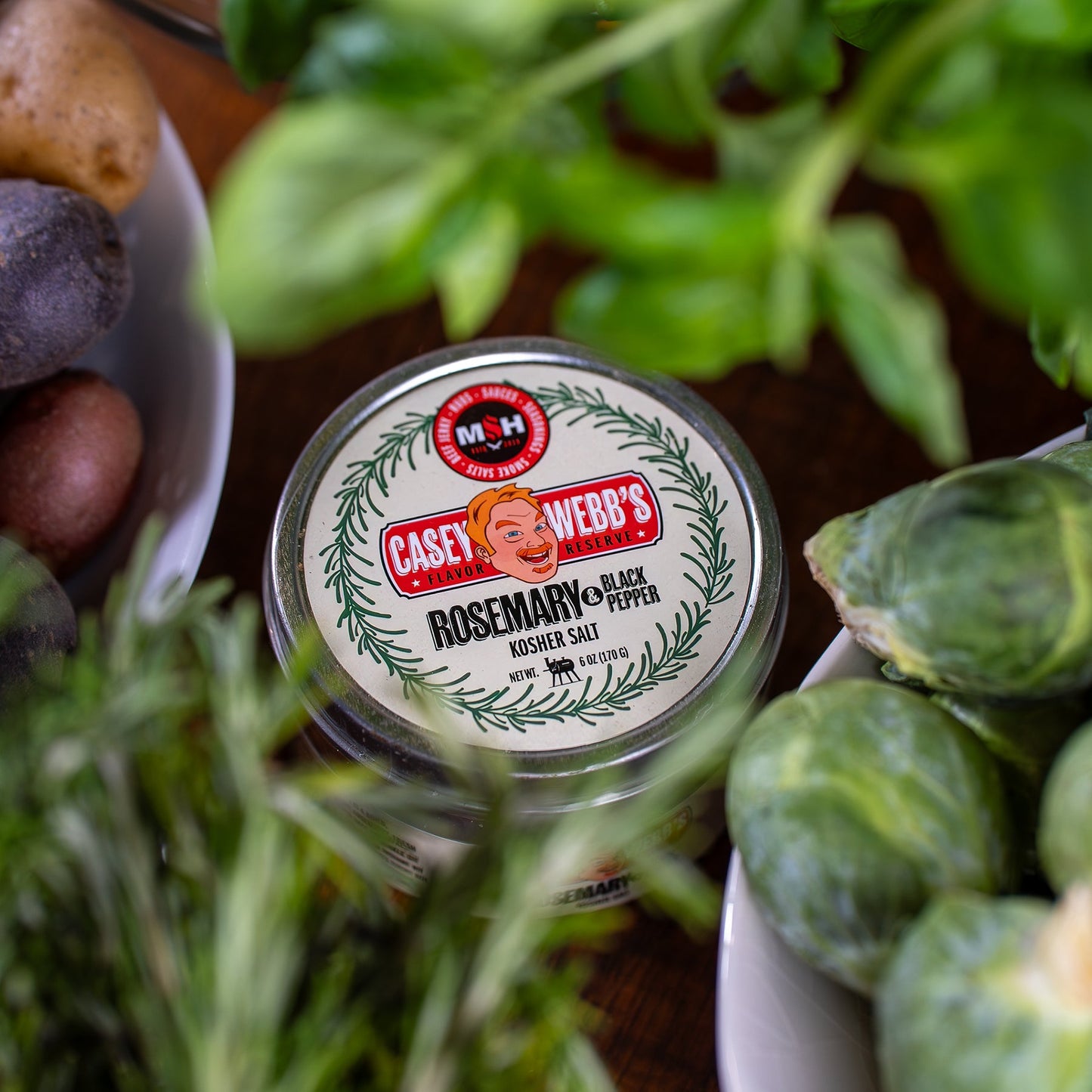 MAN VS FOOD Casey Webb's Rosemary & Black Pepper Kosher Salt