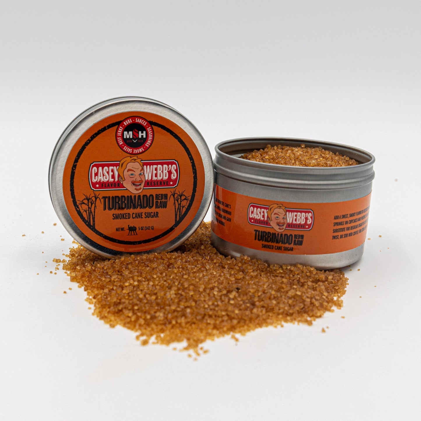 MAN VS FOOD Casey Webb's Turbinado RED and RAW Cane Sugar